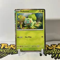 Bulbasaur SVP 046 - Cosmo Holo Pokemon Scarlet & Violet Promo Cards - NM - Image 1