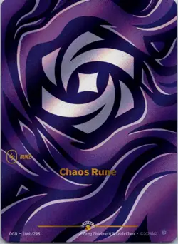 Chaos Rune Promo Riftbound Organized Play Promotional Cards 166b/298 NM - Image 1