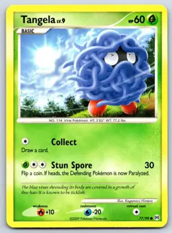 Tangela - Platinum Arceus 77/99 Kagemaru Himeno Pokemon 151 Card LP - Image 1