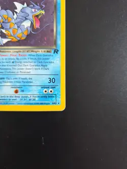 Dark Gyarados 8/82 Holo Team Rocket Pokemon Card WOTC - Image 4