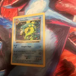 Pokemon Gyarados Holo Shadowless Rare TCG Base Set Card 6/102 Lp - Image 3