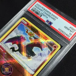 Radiant Charizard HOLO 020/159 (PSA 10 GEM MINT) Crown Zenith Pokemon - Image 3
