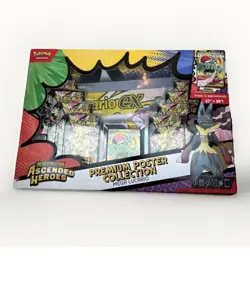 Pokemon TCG Ascended Heroes Premium Poster Collection Mega Lucario - Brand New - Image 1
