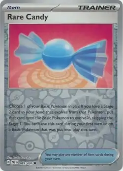 Pokemon TCG Rare Candy 89/91 Pokemon Scarlet & Violet Paldean Fates - Image 3