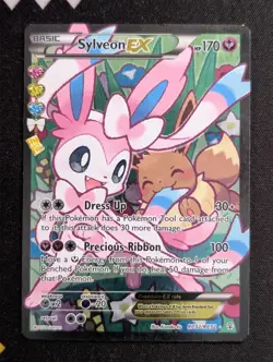 Sylveon EX (Full Art) RC32/RC32 Generations: Radiant Collection Pokemon LP Holo - Image 1