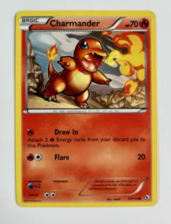 Charmander 2013 Pokemon Legendary Treasures #17/113 * Light Play - Image 1