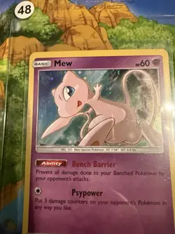 Pokemon Mew SM215 Black Star ⭐ Promo Holo English TCG NM - Image 3