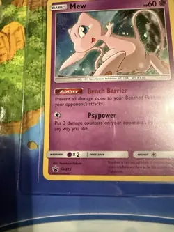 Pokemon Mew SM215 Black Star ⭐ Promo Holo English TCG NM - Image 4