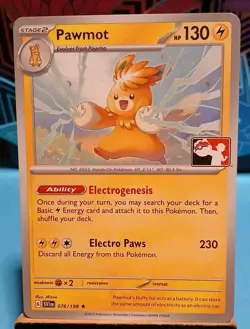Pawmot 076/198 Non Holo Prize Pack Series 3 Pokemon Play! Mint Condition - Image 1