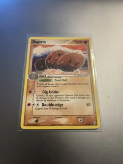 Pokemon TCG Dugtrio EX Crystal Guardians Exclusive 5/100 Non Holo Rare - NM - Image 1