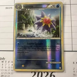 POKEMON TCG STARMIE 53/123 REVERSE FOIL HEART GOLD SOUL SILVER 2010!! - Image 1