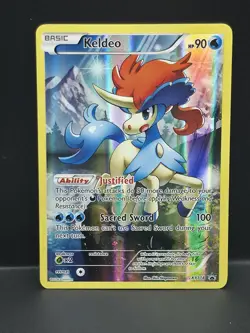 Keldeo - XY118 Full Art Pokemon TCG Black Star XY Promo Holo LP - Image 1