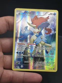 Keldeo - XY118 Full Art Pokemon TCG Black Star XY Promo Holo LP - Image 2