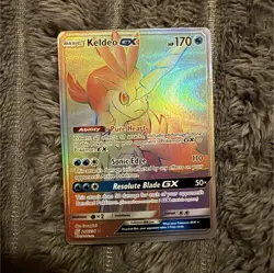 Pokemon Keldeo GX SM-Unified Minds 240/236 170 HP Secret Rare GX Holo English - Image 1