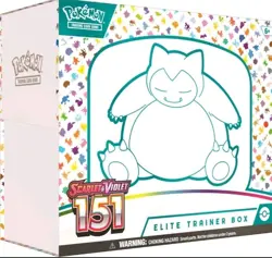 Pokemon Scarlet & Violet 151 Elite Trainer Box Snorlax Pokemon TCG - Image 1