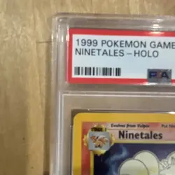 Pokemon 1999 Base Set Ninetales Holo Rare 12/102 PSA 8 Wizards of the Coast - Image 2