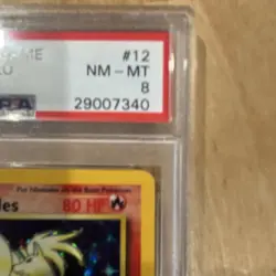 Pokemon 1999 Base Set Ninetales Holo Rare 12/102 PSA 8 Wizards of the Coast - Image 5