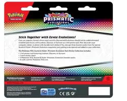 POKEMON PRISMATIC EVOLUTIONS TECH STICKER COLLECTION 3 BOOSTERS 1 SYLVEON FOIL ! - Image 2