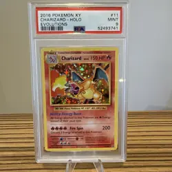 2016 Pokemon XY Charizard Holo Evolutions #11 PSA 9 MINT - Image 1