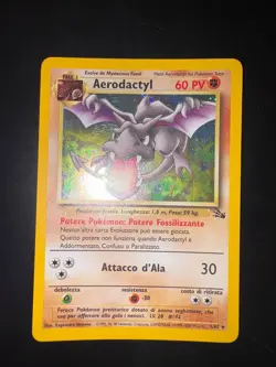 Carta Pokemon Aerodactyl Set Fossil 1/62 Holo ITA - Image 1