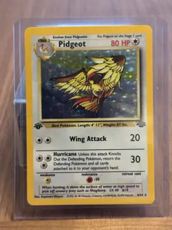 Pokemon Pidgeot 8/64 Jungle 1st Edition Holo Rare 1999 - Image 1