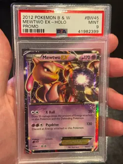 2012 Pokemon B&W Mewtwo EX Holo #BW45 Promo PSA 9 MINT EXTREMELY LOW POP - Image 3