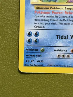 Misty's Gyarados 13/132 Holo Gym Challenge Pokemon TCG - Played/HP WOTC Vintage - Image 2