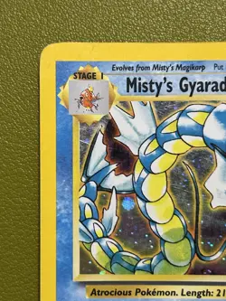 Misty's Gyarados 13/132 Holo Gym Challenge Pokemon TCG - Played/HP WOTC Vintage - Image 3