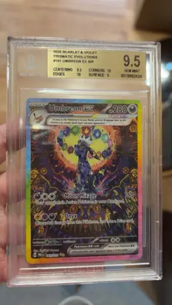 Pokemon Umbreon ex Prismatic Evolutions SIR BGS 9.5 161/131 EX (2 10 subgrades) - Image 1