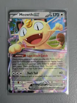 Meowth ex 062/088 - Double Rare - Pokemon TCG - ME03 Perfect Order-NM-Pack Fresh - Image 1