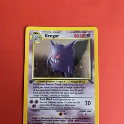 Pokemon TCG Gengar #5 1st Edition Stamped Fossil Holo Rare wizards of the coast - Image 5