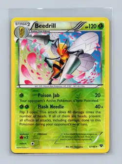 Beedrill 5/146 Rare XY Pokemon Reverse Holo Lightly Played - Image 1