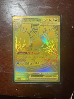 Pokemon Mega Dragonite ex 295/217 Gold Hyper Rare Full Art Ascended Heroes NM - Image 1