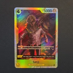 Sanji OP04-104 Super Rare Holo Kingdoms of Intrigue One Piece Mint NM - Image 1