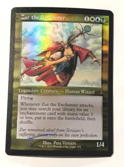 Zur the Enchanter (Retro Frame) Dominaria Remastered Foil - MTG RARE - Image 1