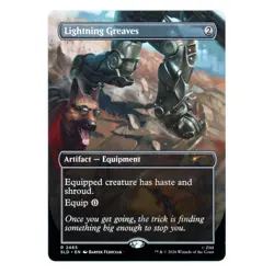 Lightning Greaves #2465 (NON-FOIL) - MTG Secret Lair x Fallout - Image 1