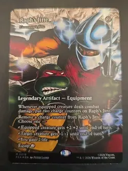 Raph's Jitte - Umezawa's Jitte (Borderless) Teenage Mutant Ninja Turtles Foil NM - Image 1