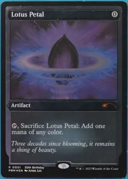 Lotus Petal (30th Anniversary PROMO ETCHED) FOIL NM (513598) ABUGames - Image 1
