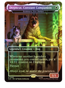 Dogmeat, Constant Companion - Yoshimaru, Ever Faithful - Foil Secret Lair MTG - Image 1