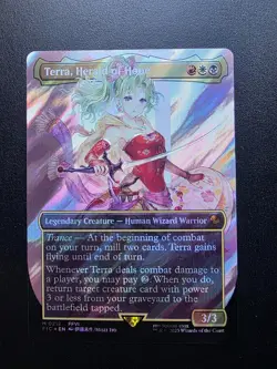 Magic the Gathering Final Fantasy Terra, Herald of Hope Borderless Surge Foil - Image 1
