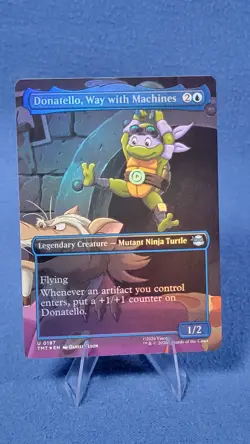 Donatello Way with Machines Borderless 197 Teenage Mutant Ninja Turtles Foil NM - Image 2