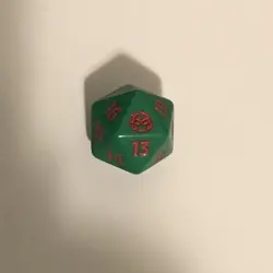 Raphael Teenage Mutant Ninja Turtle D20 Die Spindown Mtg Prerelease Kit TMNT - Image 1