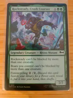 MTG Rocksteady, Crash Courser (FOIL) 0131 Teenage Mutant Ninja Turtles M/NM - Image 1