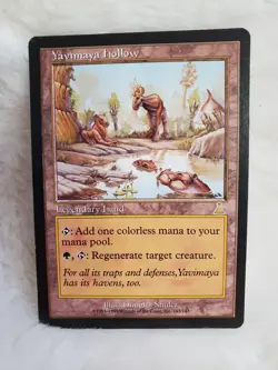 Yavimaya Hollow - Urza's Destiny - Legendary Land - Magic the Gathering - 1999 - Image 4