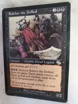 Balthor the Defiled - Judgement - Zombie Dwarf Legend - Magic the Gathering - Image 3