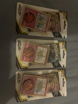 Lot 3 Sealed TEAM UP Blister Packs (Mimikyu Promo) Pokemon - Gengar Pikachu Art - Image 1