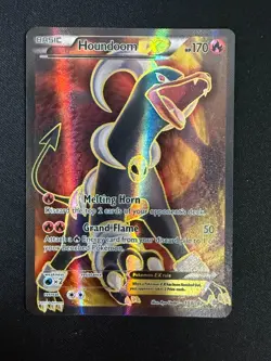 Houndoom-EX - 153/162 - Full Art Ultra Rare BREAKThrough (LP) Pokemon - Image 1