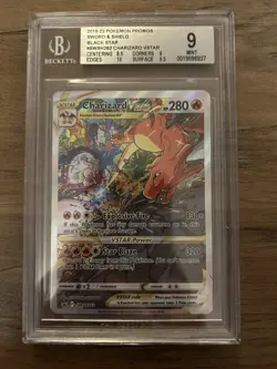 Pokemon TCG Charizard VSTAR SWSH262 Holo Black Star Promo BGS 9 Mint - Image 1