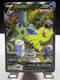 Tyranitar V (Alternate Full Art) SWSH05: Battle Styles 155/163 Pokemon - Image 1