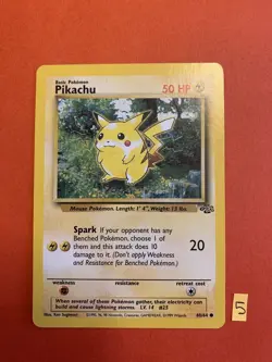 Pikachu 60/64 Jungle Common Pokemon TCG Wizards 1999 - Image 1